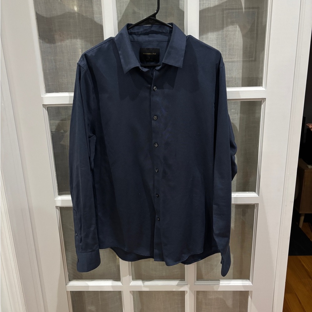 Abercrombie Blue Long Sleeve Button Up